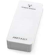 AMTAST Wireless Outside Sensors Remote AC Adapters for Weather Station Monitoring, Weather-Resist...
