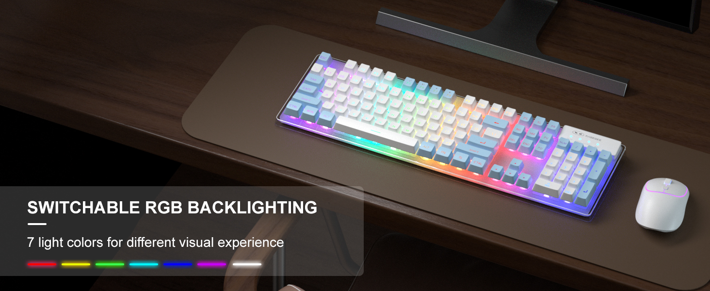 SWITCHABLE RGB BACKLIGHTING