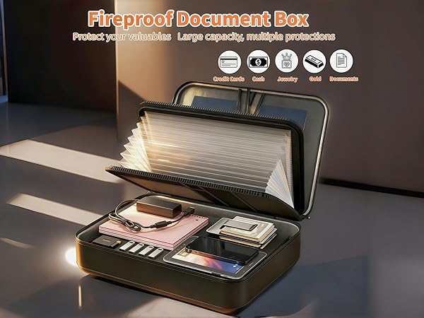 fire proof safe for home documents