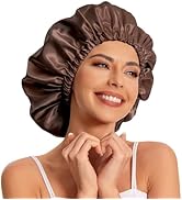 Satin Bonnet Silk Bonnet Hair Bonnet for Sleeping-Slouchy Beanie Hat Satin Sleep Cap for Women's ...