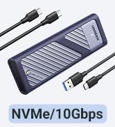 UGREEN M.2 NVMe SATA SSD Enclosure Aluminum 10Gbps USB C External Portable NVMe M.2 Enclosure USB...
