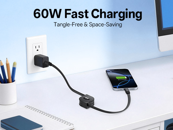 Retractable USB C Cable