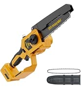 Cordless 8In Chainsaw Compatible with Dewalt 20V 60V Battery (Tool Only), 39Ft/s Electric Portabl...