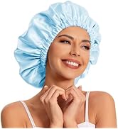 Satin Bonnet Silk Bonnet Hair Bonnet for Sleeping-Slouchy Beanie Hat Satin Sleep Cap for Women's ...