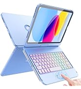 FUWANG Touch Keyboard Case for iPad (A16) 11th Generation 11 inch 2025&amp;10th Gen 10.9 inch 2022, 3...