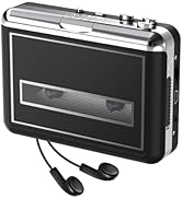 Cassette Player Walkman - Compact Tape Player Portable Recorder with Earphone-Convert Audio Music...