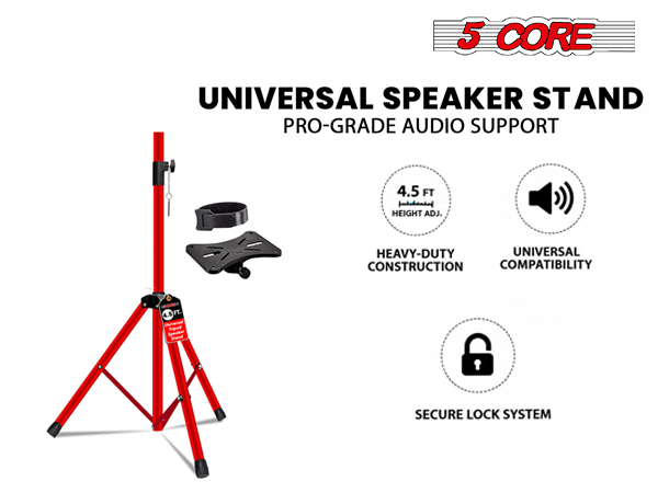 speaker stand height adjustable tripod mount pole stage studio
