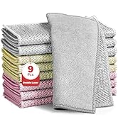 XANGNIER 9 Pcs Non Scratch Wire Dishcloth,2025 New Upgrade Steel Wool Cleaning Cloths for Wet and...