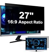 [2 Pack] Computer Privacy Screen 27 Inch for 16:9 Widescreen Monitor, Removable Eye Protection An...