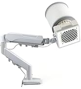 ANGNYA Professional Nail Dust Collector, Super Strong Suction and Built-in LED Lamp, Nail Fan Vac...