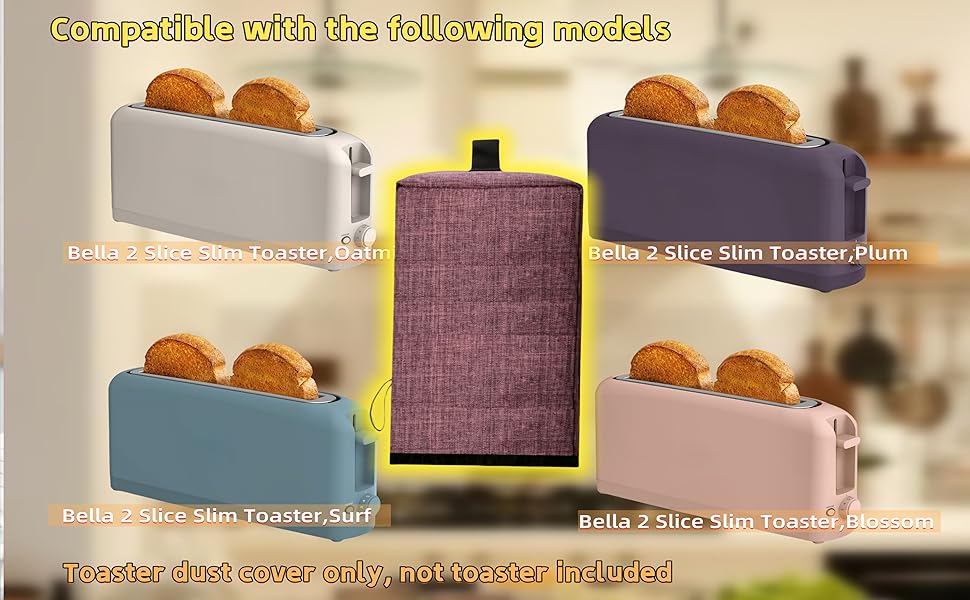 slim toaster 2 slice compact