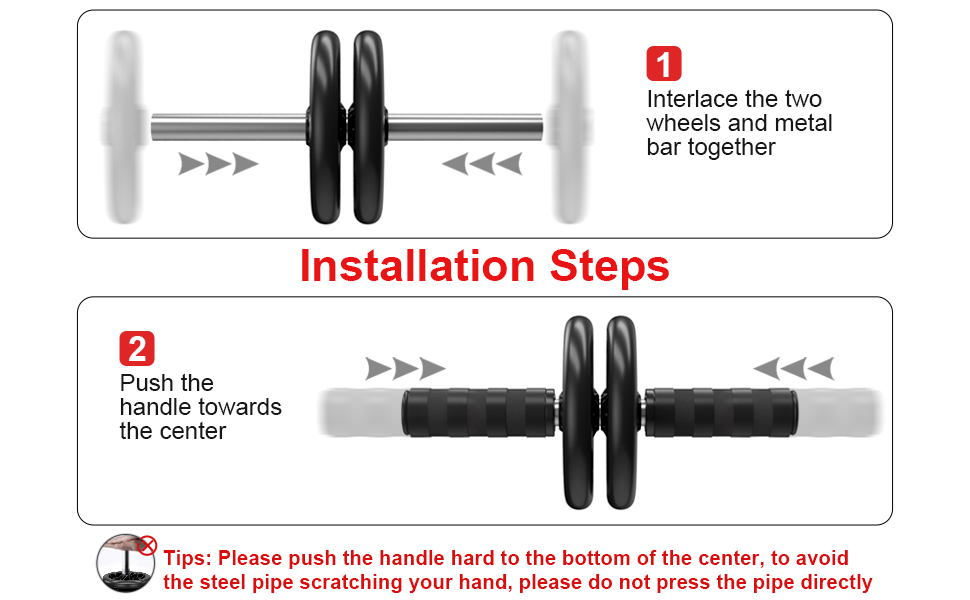 abs roller wheel workout equipment