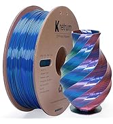 Kretrum Silk PLA 3D Printer Filament, 3D Printing Filament, Coextrusion Silk PLA Filament 1.75mm,...