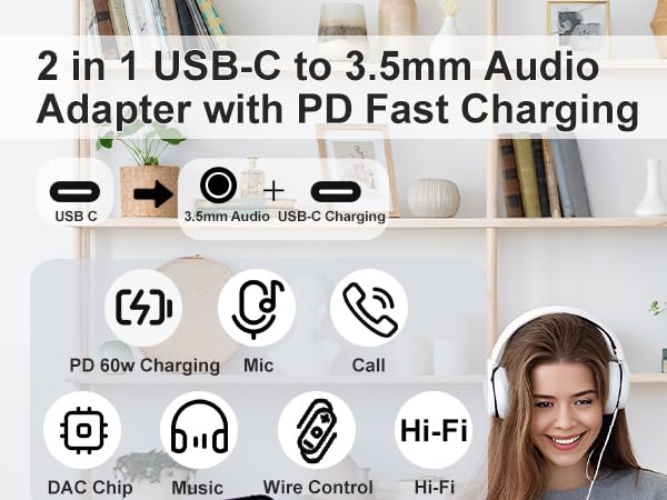 usb c to 3.5mm audio adapter