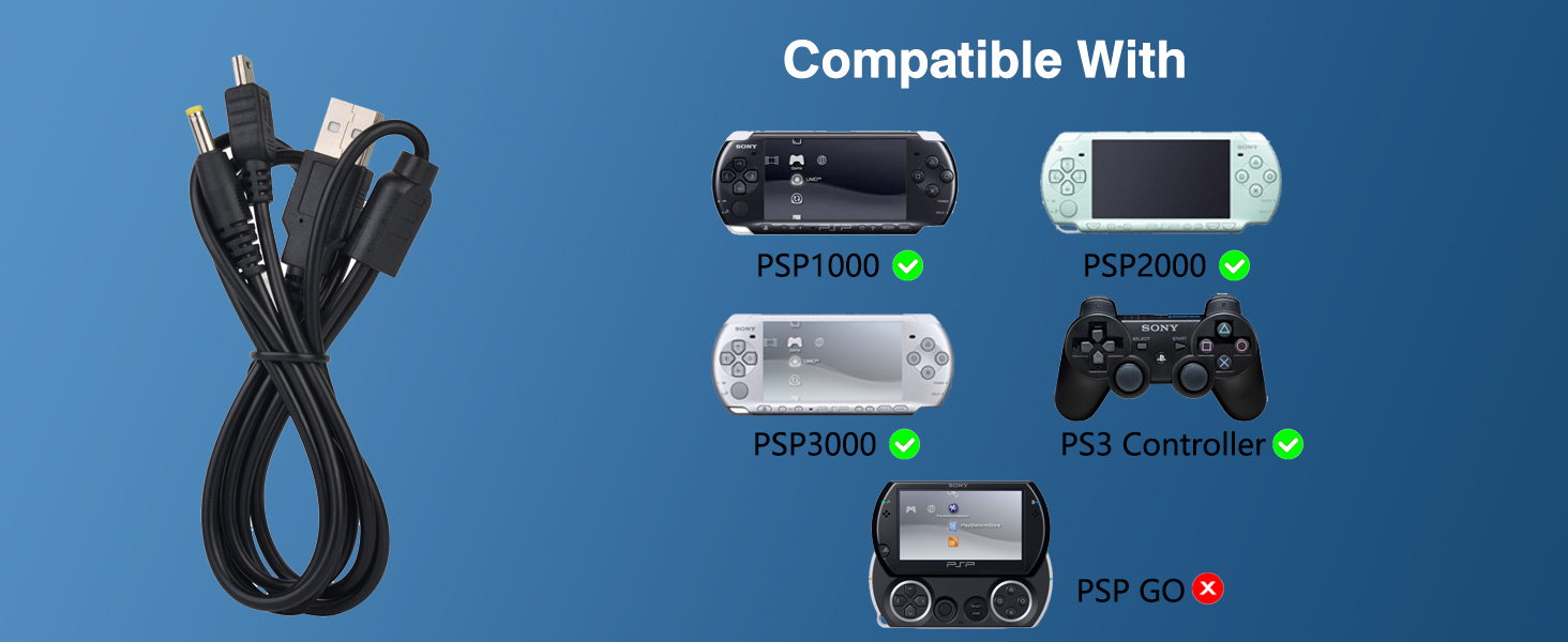 Text reads 'Compatible With'. Gaming-related product compatibility display showing gaming controller icons against blue background.