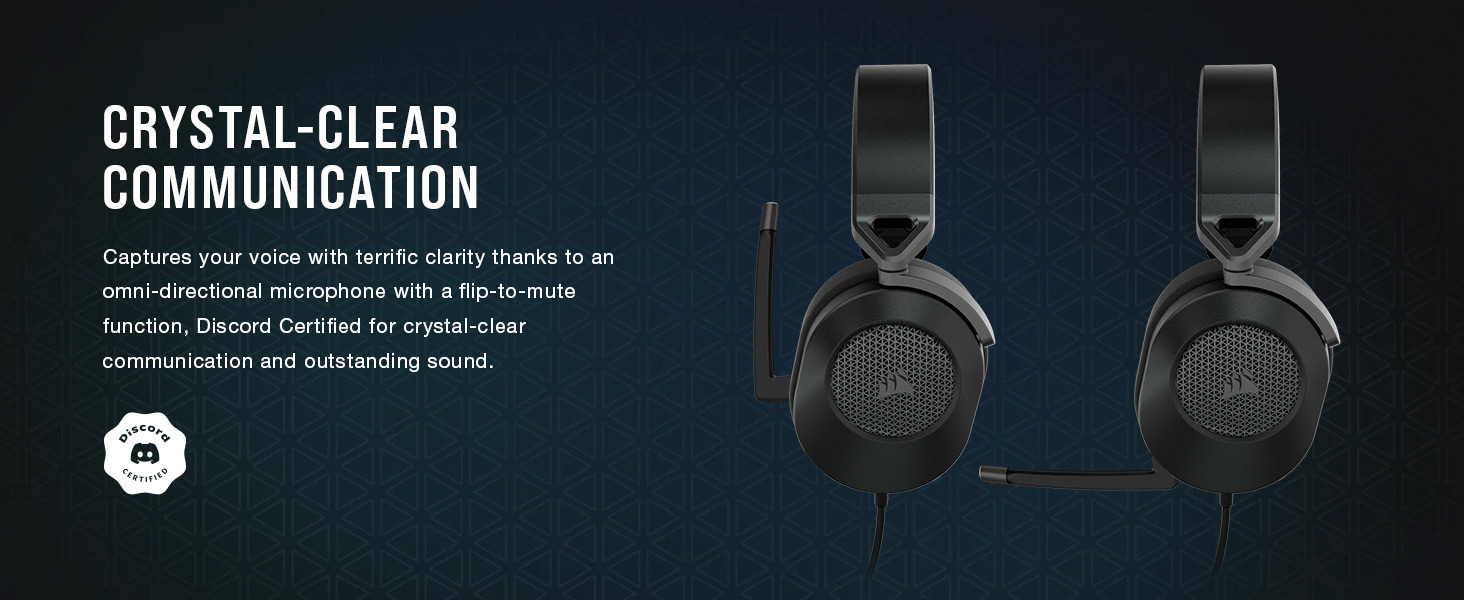 omni-directional microphone, flip-to-mute, gaming headset with mic