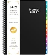 Planner 2026-2027 - 8'' x 10'', JUL 2026 to JUN 2027, 2026-2027 Calendar, Weekly and Monthly, wit...