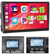 4+128GB Android 15 Car Radio for Chevrolet Silverado Tahoe/GMC Sierra Yukon 1500/2500 2007-2014 W...
