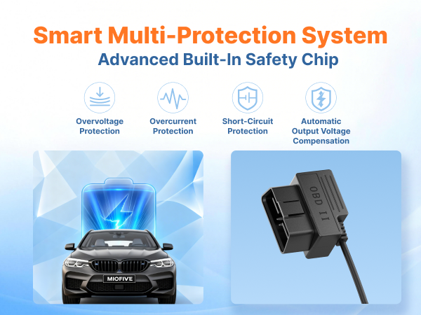 Universal OBD2 Adapter, Multi-Protection System, CE UKCA Certified Safe