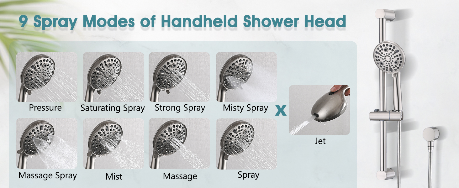 Hand Shower with Slide Bar