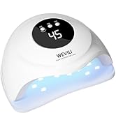 WEVILI 72W UV Nail Lamp, Faster UV Light for Gel Polish with 3 Timers, Professional Auto Sensor N...