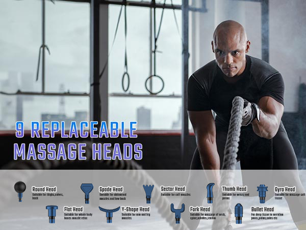 cotsoco Massage Gun, Muscle Massage Gun Deep Tissue Back Massager with Silent Brushless Motor