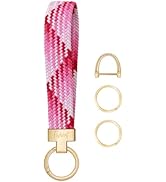 Fishent Stretchy Keychain, Woven Keychain Wristlet for Keys