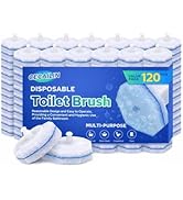 Cecailin 120pcs Disposable Toilet Brush Refills, Bulk Toilet Bowl Cleaner Refill Pads, Compatible...