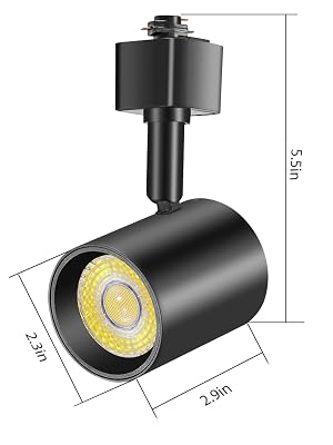 10W TRACK LIGHT SIZE