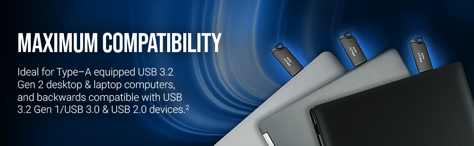 PNY PRO Elite V3 USB 3.2 Gen 2 256GB Type A Flash Drive - Maximum Compatibility