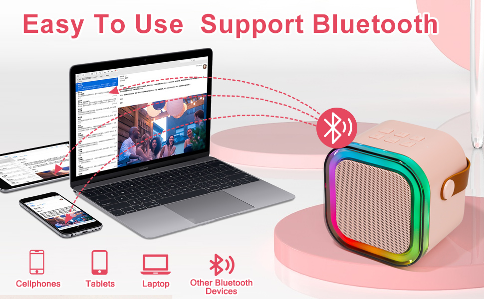 Easy to Use Support Bluetooth