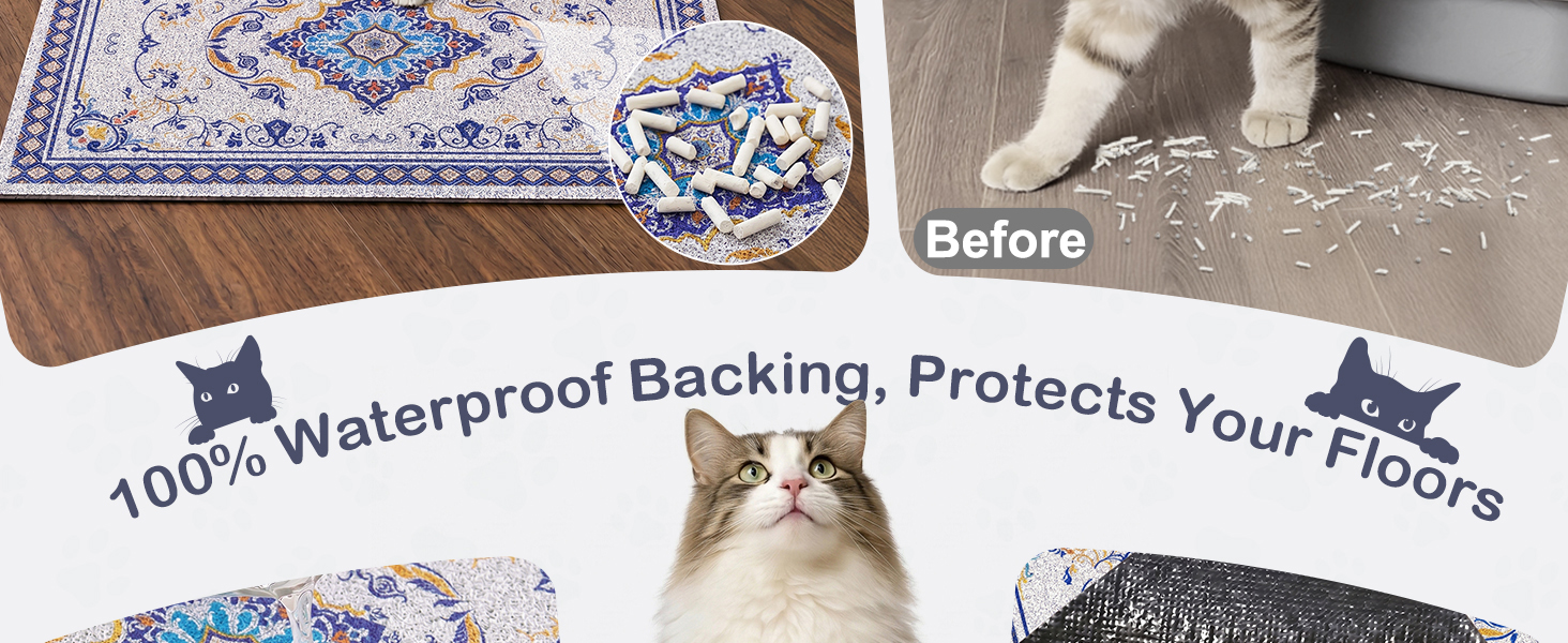 cat liter mat
