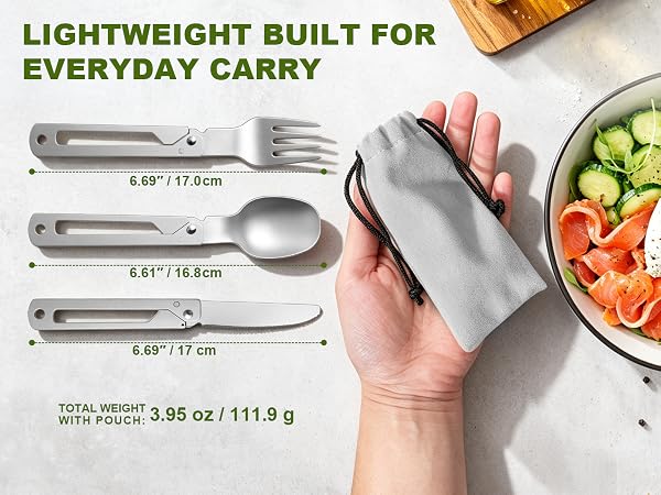DRACHENADER eco-friendly reusable cutlery set directly replaces single-use plastics.