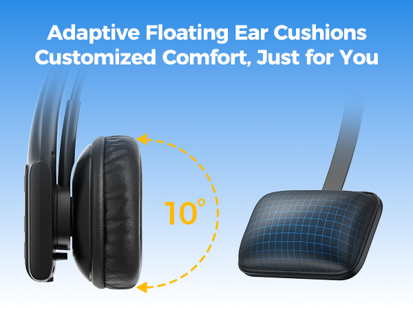 Lightweight Bluetooth Headset Microphone Trucker Headset Single-Ear Wireless Headphones