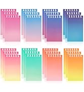 Hooqict 24 Pack Mini Pocket Notebooks Bulk Small Spiral Notebook Colorful Notepads Memo Note Pads...