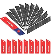 WORKPRO 18mm Snap-off Blades, SK5 Steel Replacement Blade Fits all 18mm Utility Knife &amp; Box Cutte...
