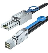 External HD Mini SAS SFF-8644 to Mini SAS SFF-8088 Hybrid Cable, 1-Meter(3.3ft), AWG30, 6Gbps, 10...