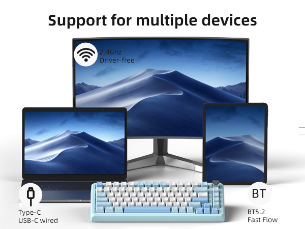 Tri-mode Connection Keyboard