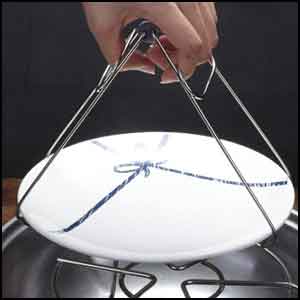 Stainless Steel Folding Hot Plate Bowl Clip