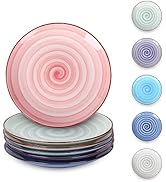 Selamica Ceramic Dessert Plates Set of 6, Small Salad Plates 6 Inch Appetizer Plates for Kitchen,...