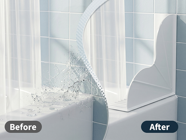 splash guard for bathtub
