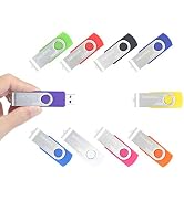 ENUODA 32GB USB Flash Drive 10 Pack 32GB Thumb Drives Swivel Design USB 2.0 Memory Stick Jump Dri...