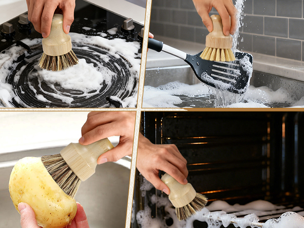 natural cleaning brush