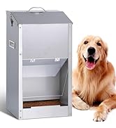 KHEARPSL Automatic Dog Feeder Large Breed Outdoor Auto Dog Food Dispenser 25lbs Large Capacity St...