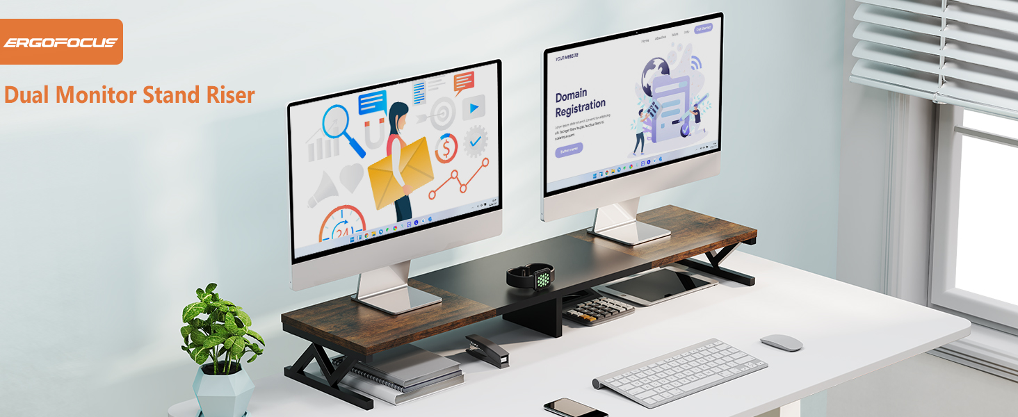 dual monitor stand