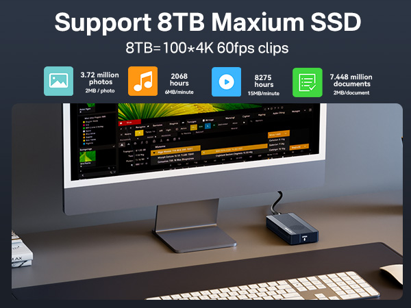 Support 8TB Maxium SSD
