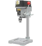 Mini Benchtop Press, 340W 110V Tabletop Machine with 3-Speed Adjustable 0–14100 RPM, 1–10mm Chuck...