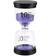 Sand Timer, Hourglass Sand Timers Colorful 10 Minutes Sandglass Timer with Protective Cover for C...