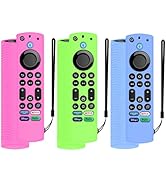 Voice Remote Cover, Silicone Remote Cover Case Compatible with Toshiba/Insignia Firetv Omni Serie...
