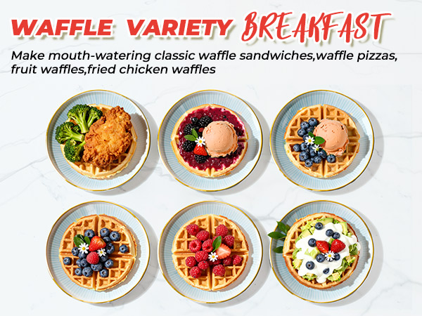 WAFFLE VARIETY BREAHFAST